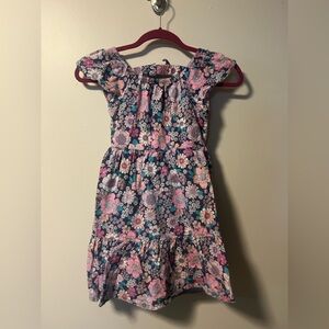 Floral Kids SunDress in Blue and Pink jumping beans size 8 VGC